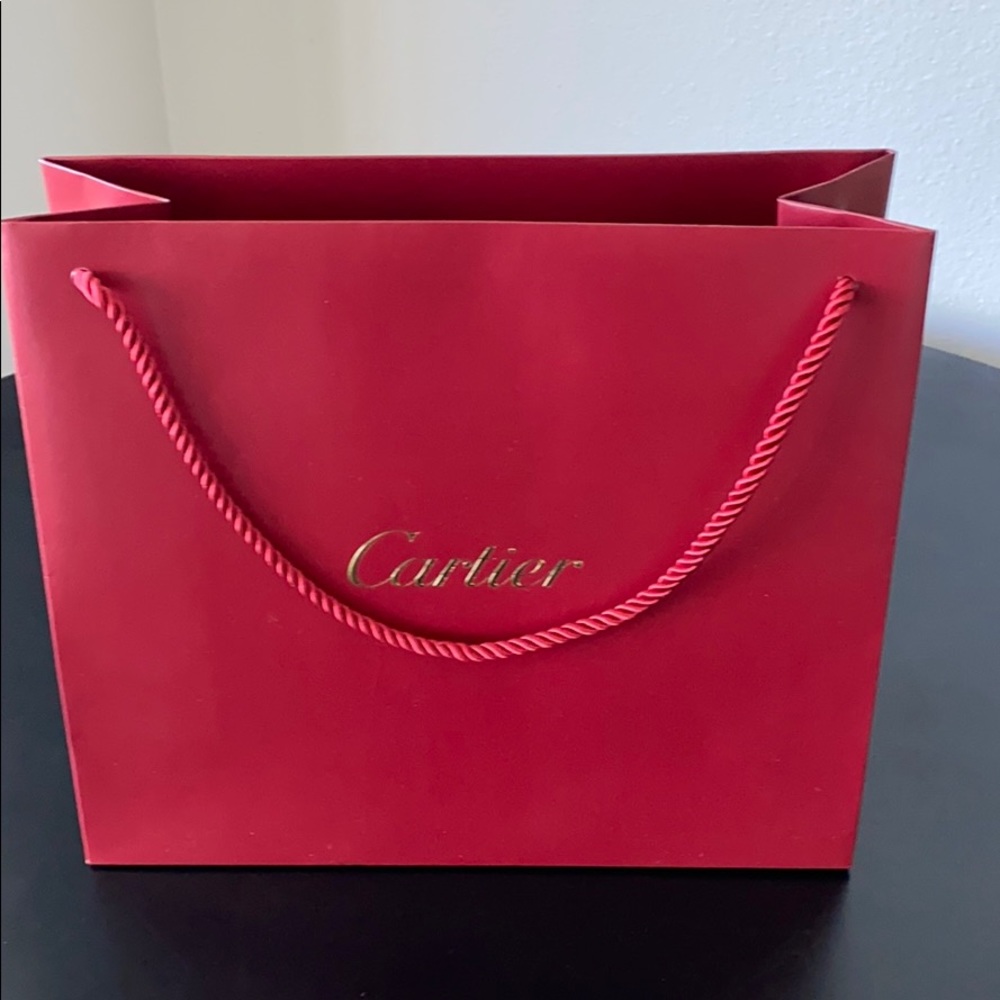 Cartier Red Gift Shopping Bag